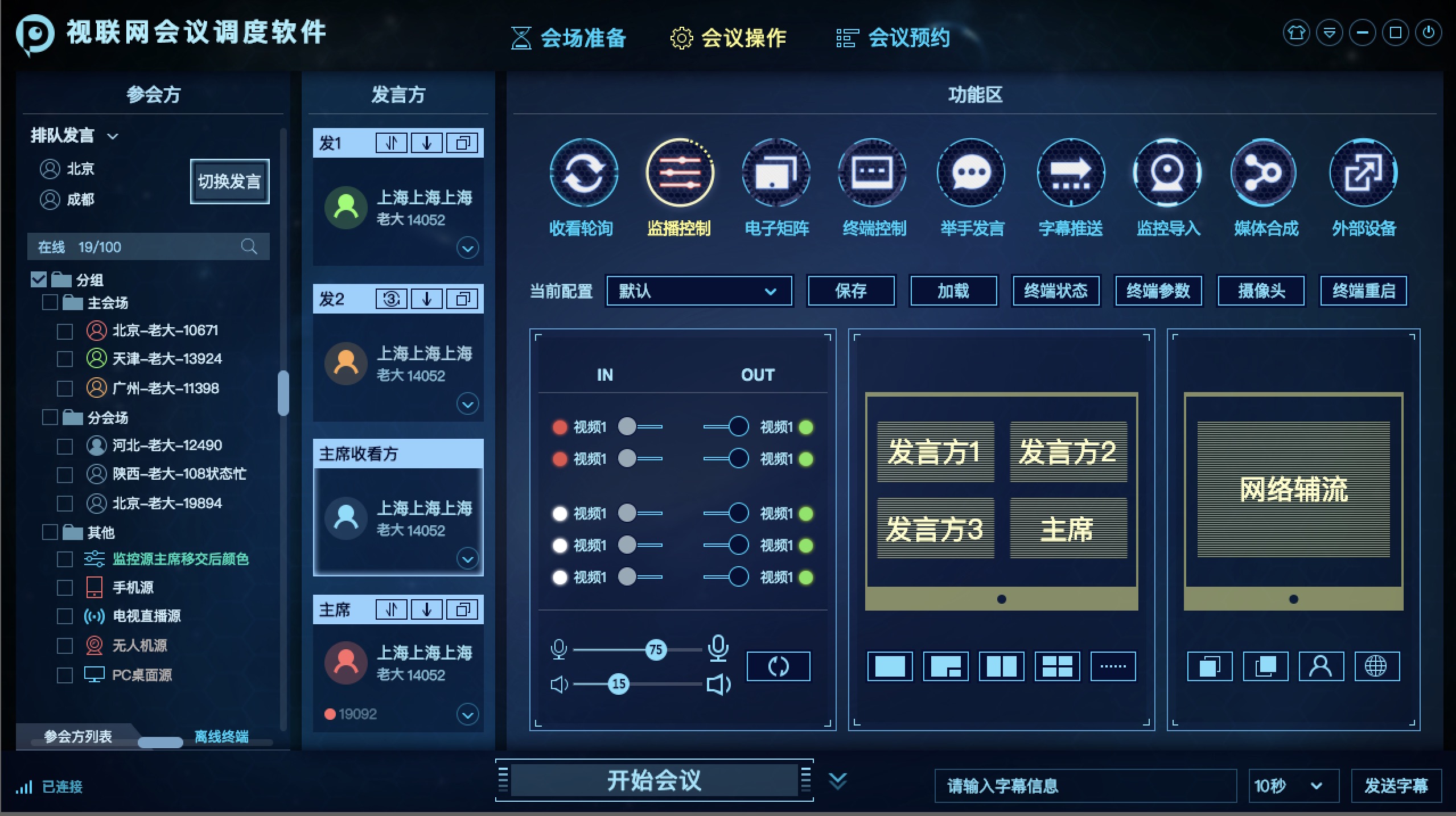 视联网会议调度软件